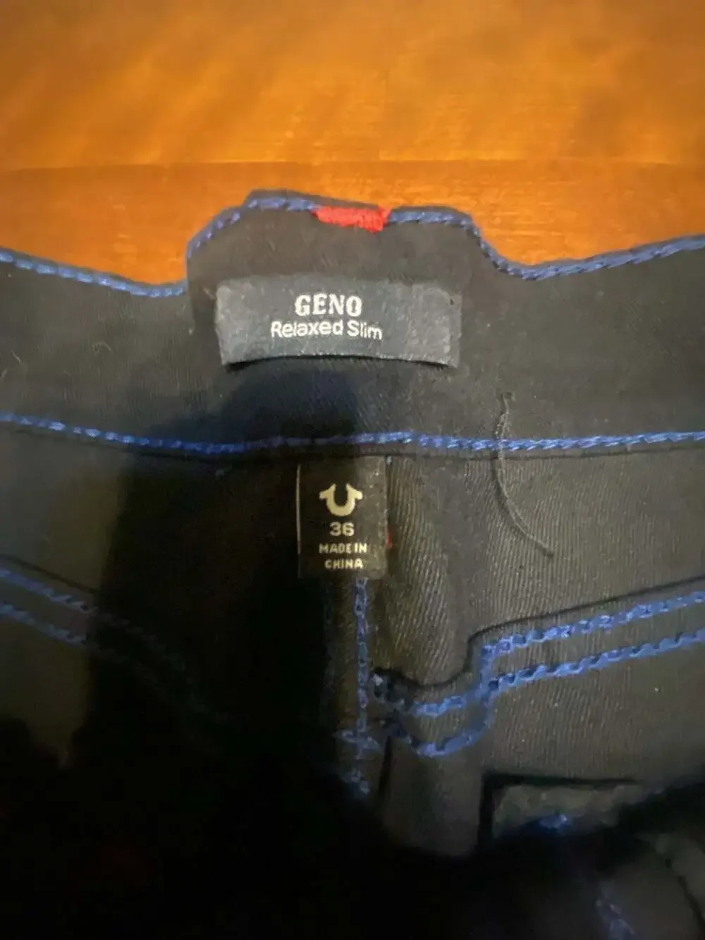 True Religion Geno Relaxed Slim Black Denim Jeans